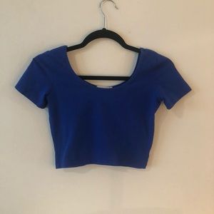 Blue Crop Top
